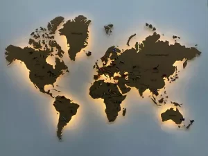 Карта мира на стену: уникальное и оригинальное украшение интерьера